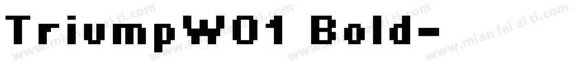 TriumpW01 Bold字体转换